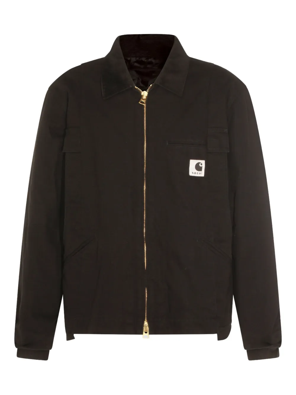 Carhartt WIP zip-up logo-patch jacket | Black | Image 1