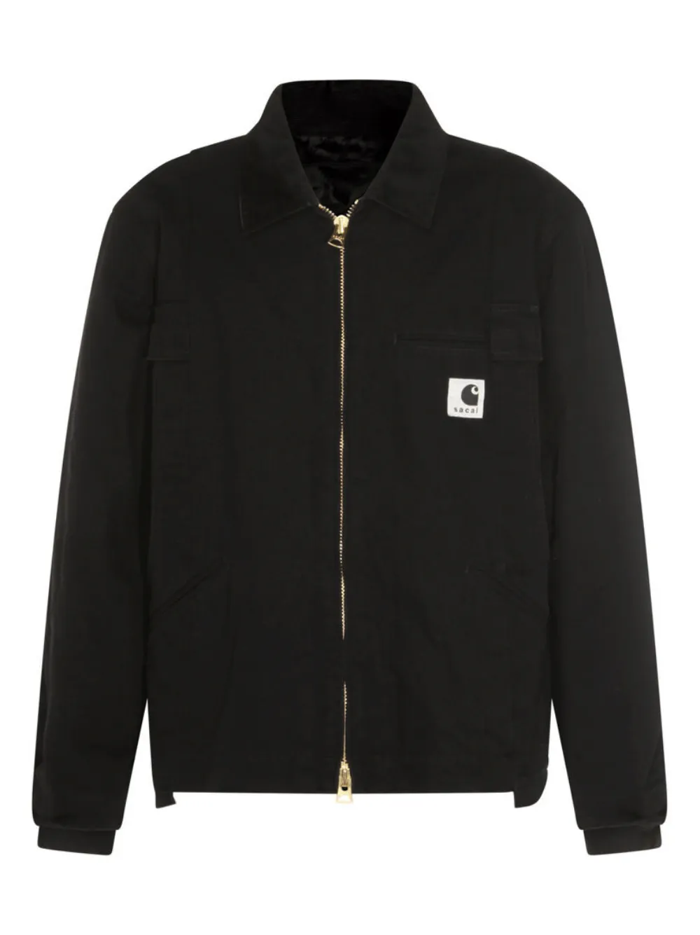 Carhartt WIP zip-up logo-patch jacket | ブラック | Image 1