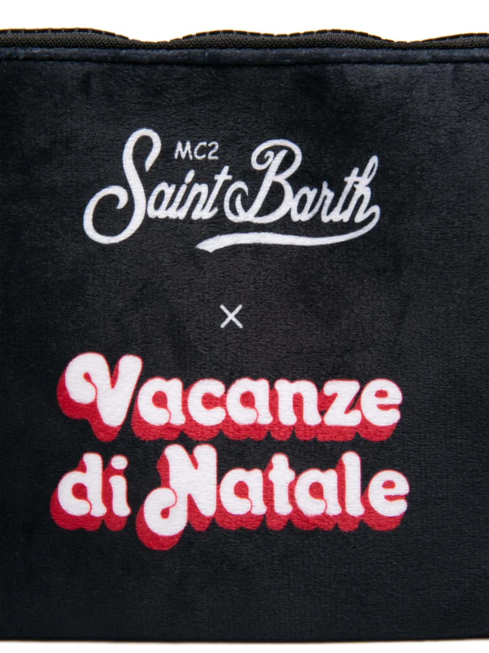 Mc2 Saint Barth X Vacanze Di Natale Aline Clutch Bag In Black