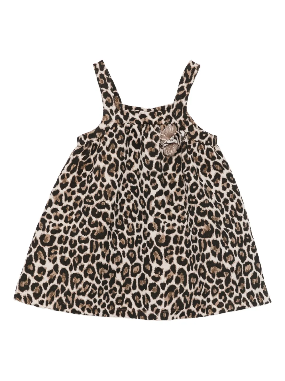 LALALU animal-print appliqué dress | Neutrals | Image 1