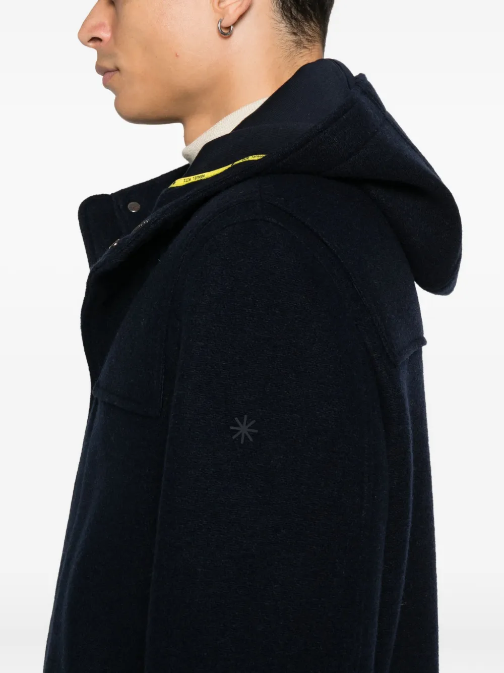 Manuel Ritz Jas met capuchon Blauw