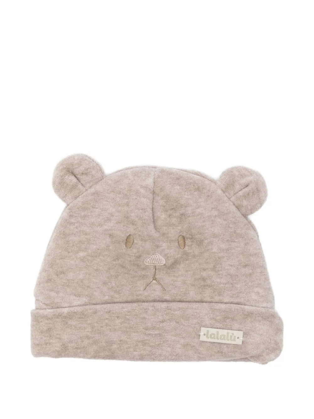 LALALU ears beanie hat | Brown | Image 1