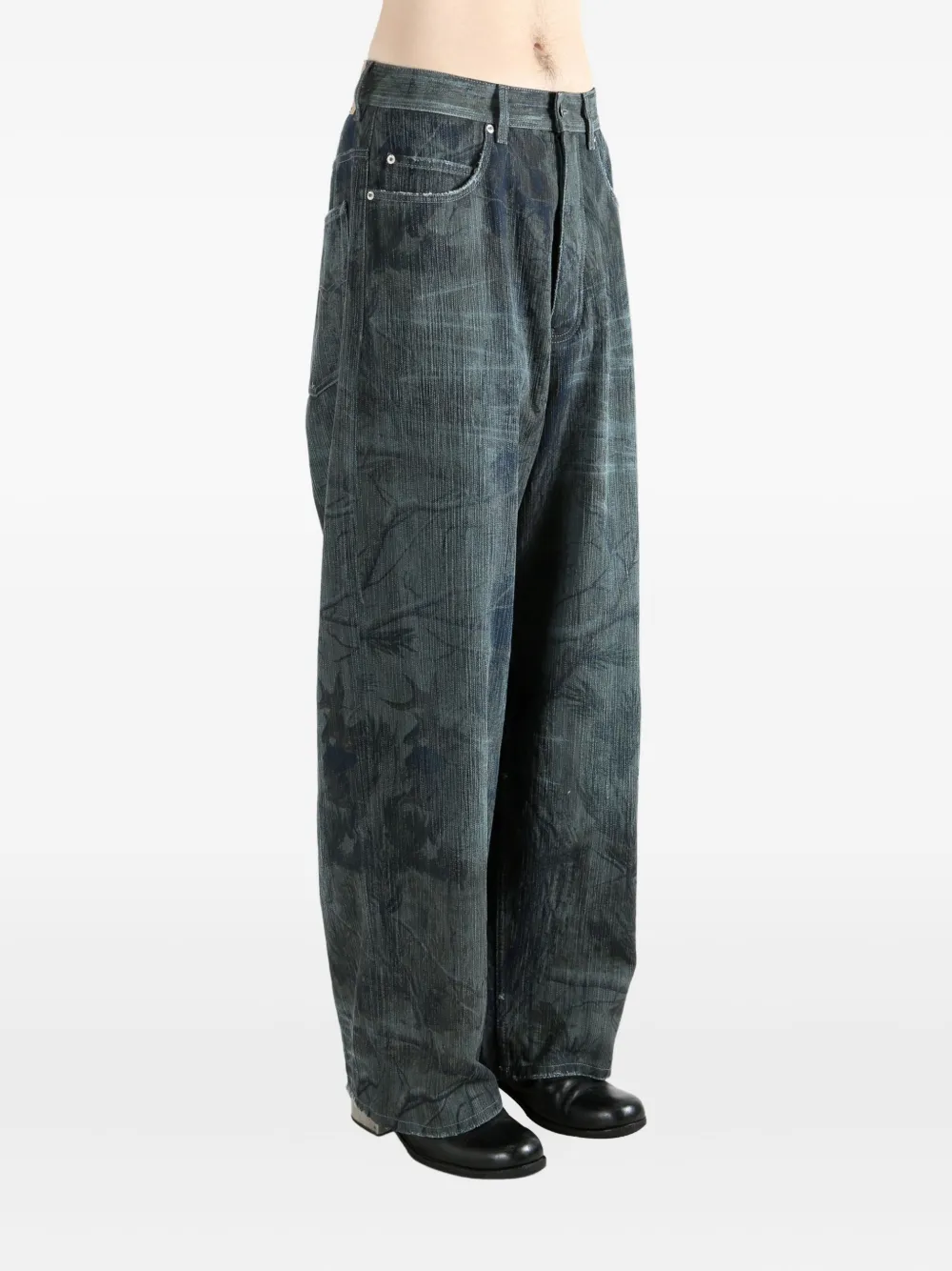 Balenciaga Jeans met print Bruin