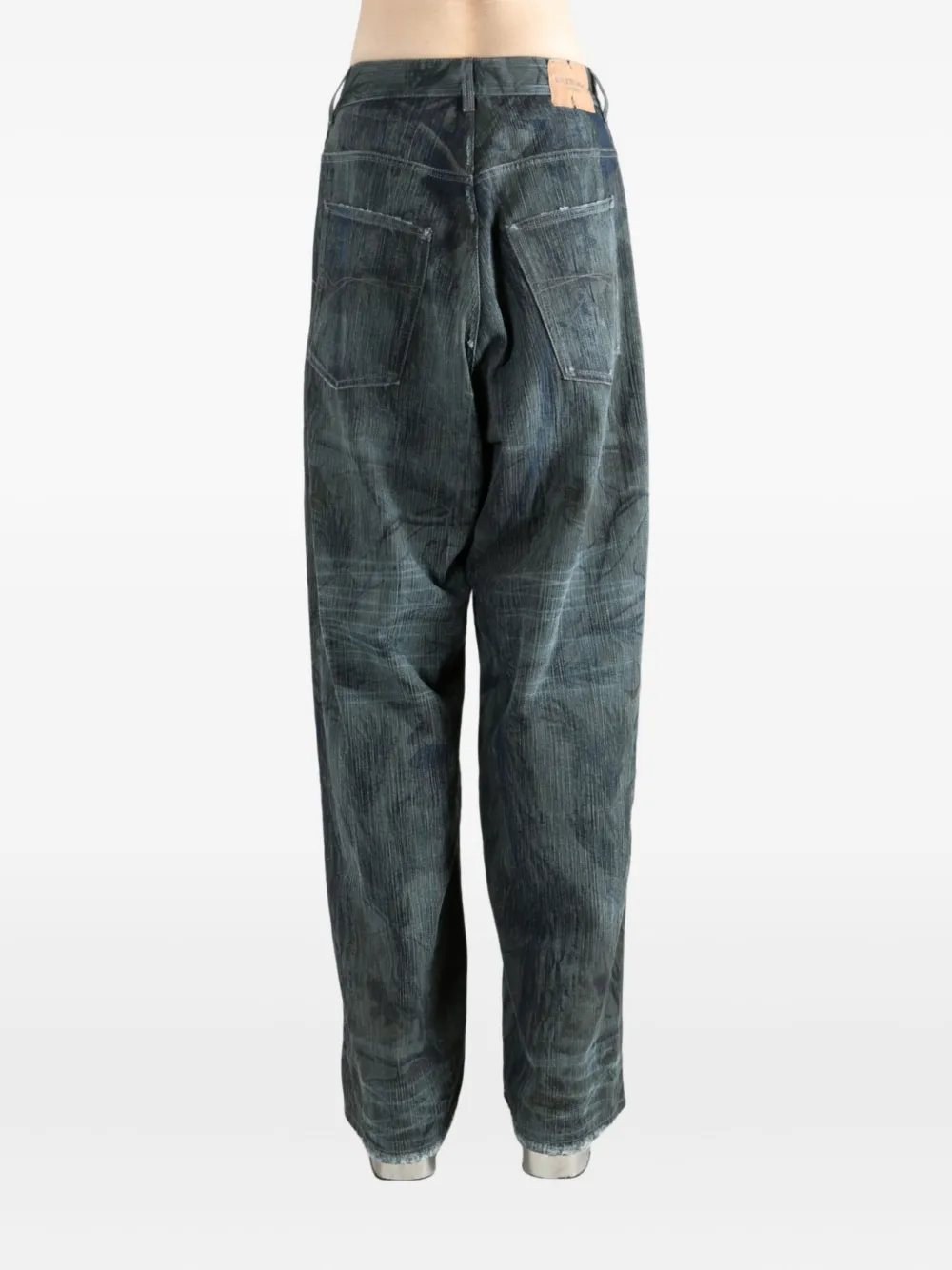 Balenciaga Jeans met print Bruin