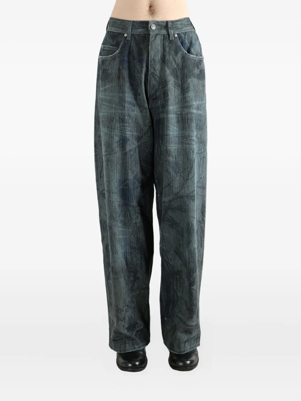 Balenciaga printed jeans - Bruin