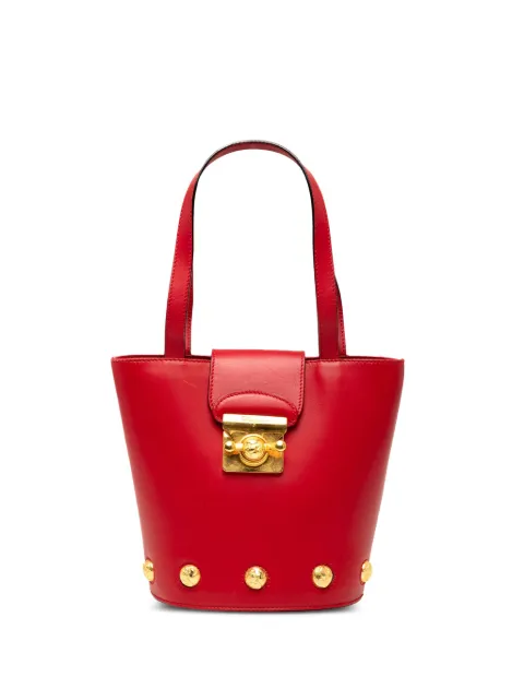 Ferragamo Pre-Owned 1990-2021 Leather Studded Top Handle handbag