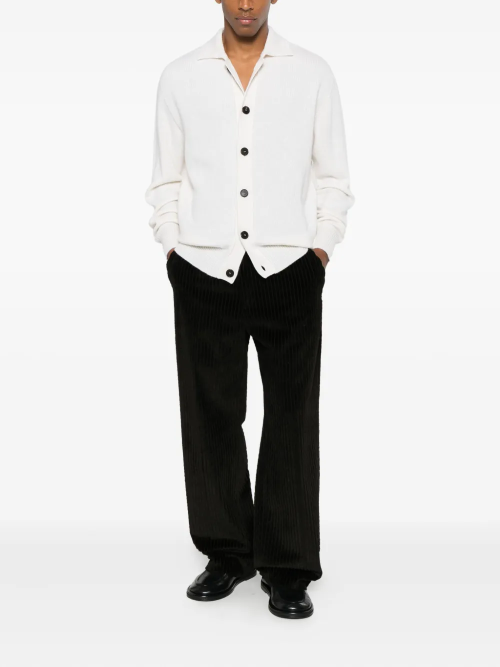 AMARANTO  button collared knitwear | Cardigans | Image 2