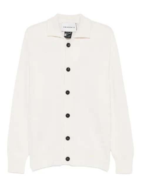 AMARANTO  button collared knitwear