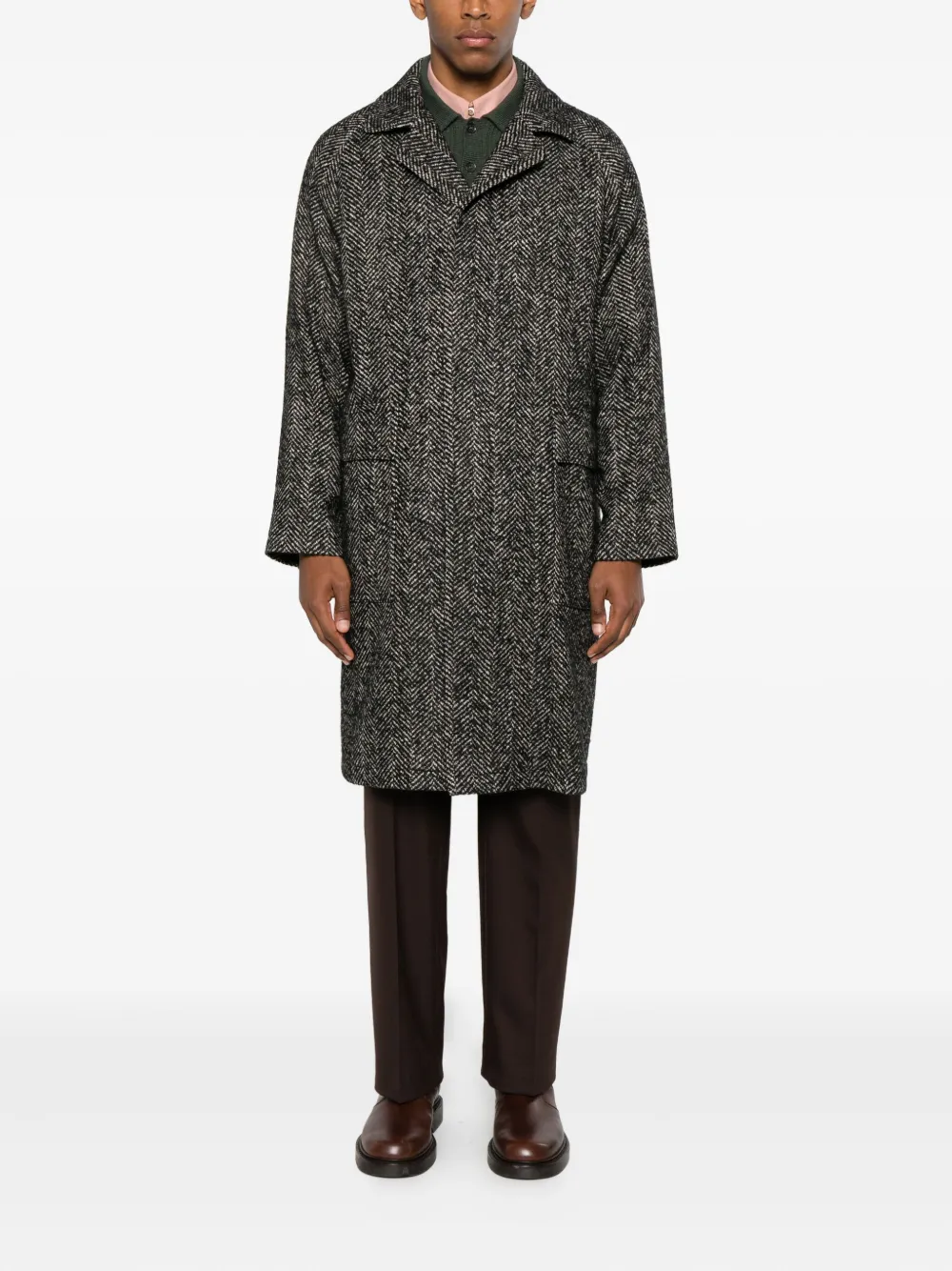 Tagliatore Loyds herringbone pocket coat | Single Breasted Coats | Image 2