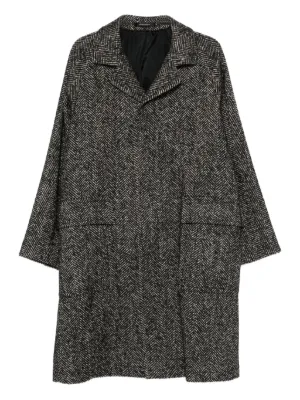Tagliatore ヘリンボーン コート | ブラック | FARFETCH JP