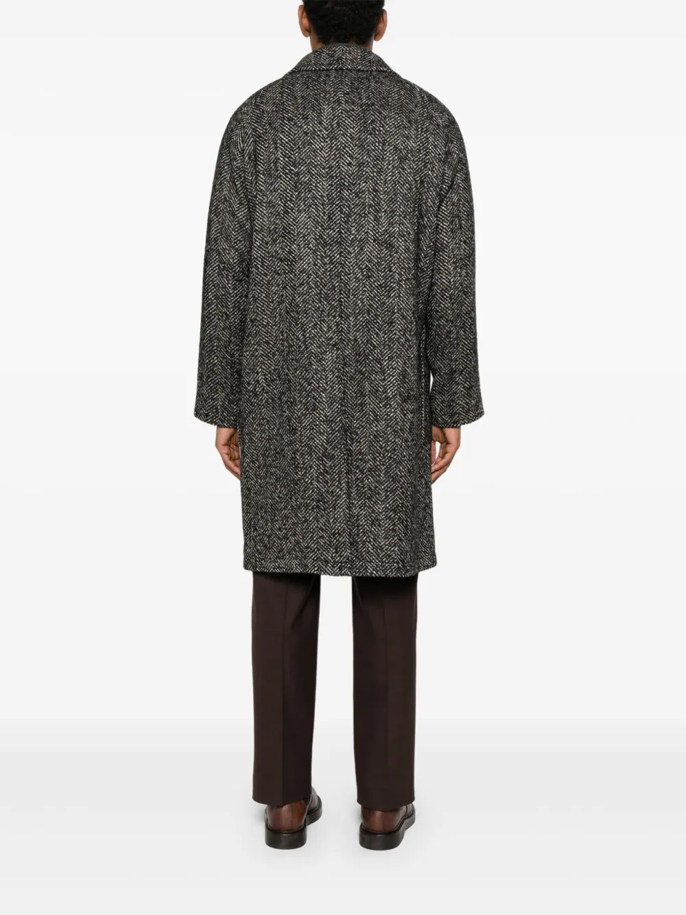 Tagliatore Loyds jas met visgraatpatroon zak Zwart