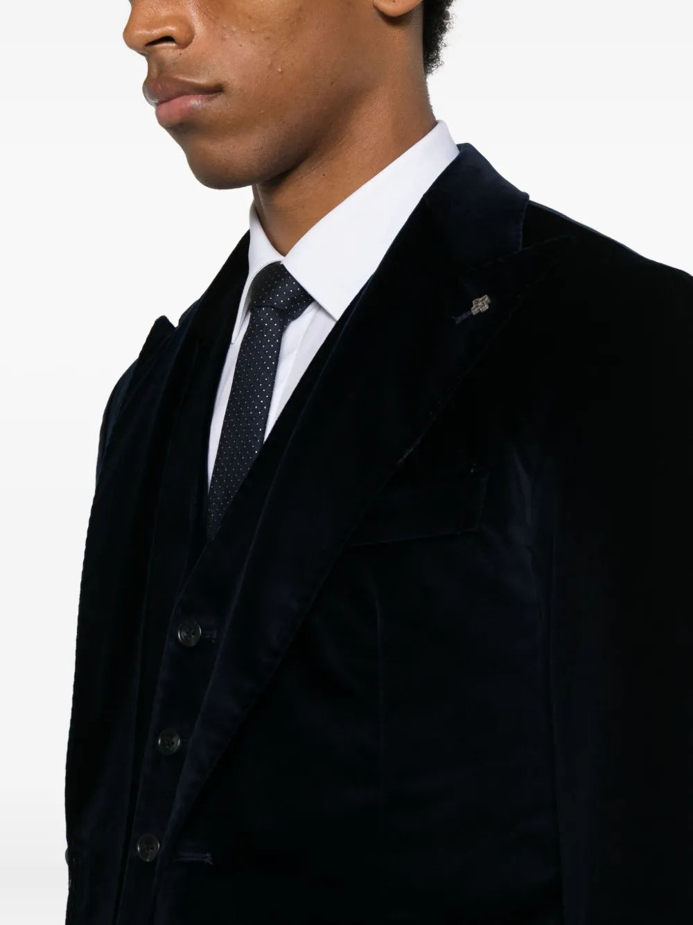 Tagliatore Blazer met zak Zwart