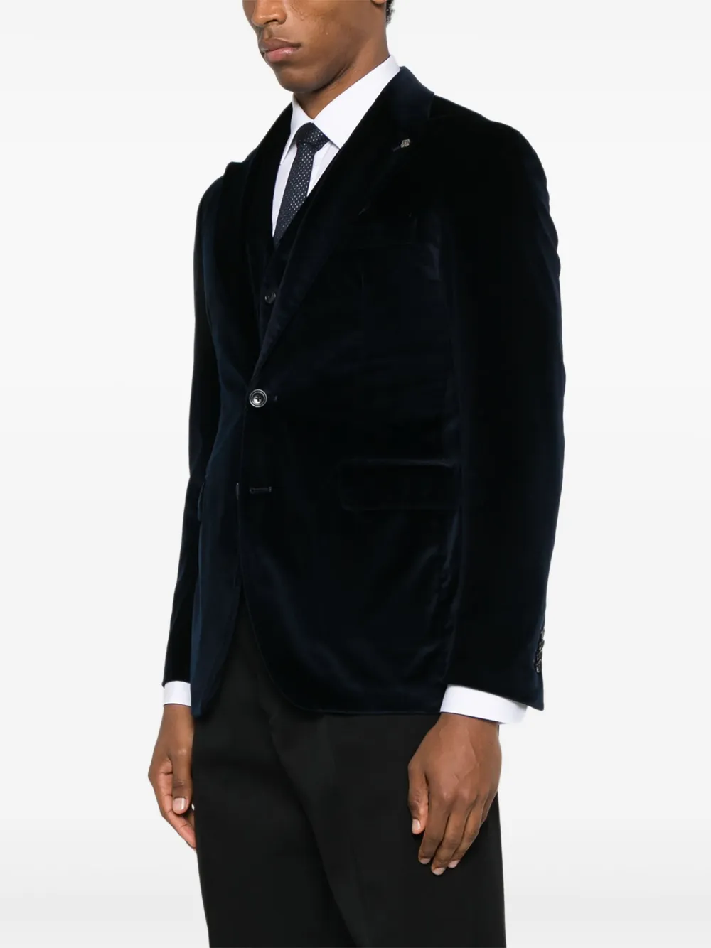 Tagliatore Blazer met zak Zwart