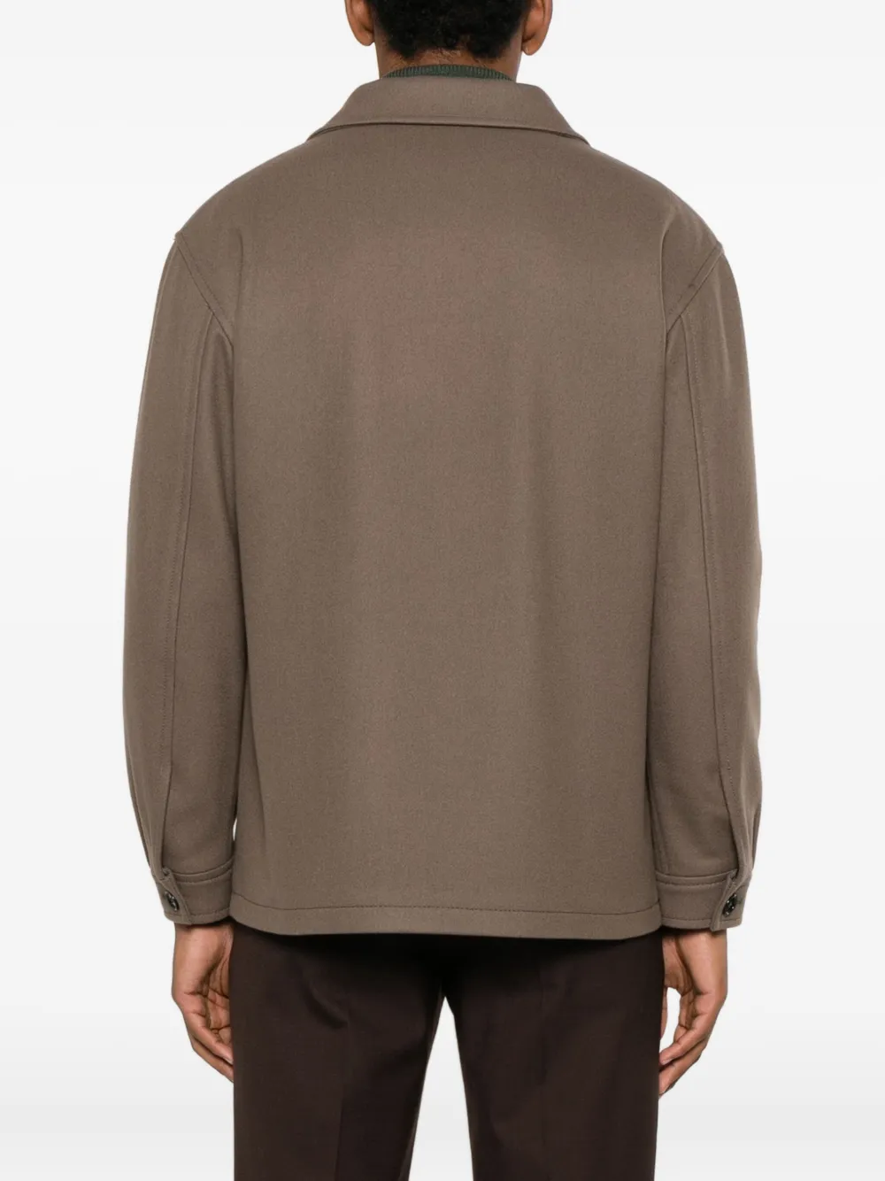 Tagliatore Milton Pocket Button Shirt In Brown