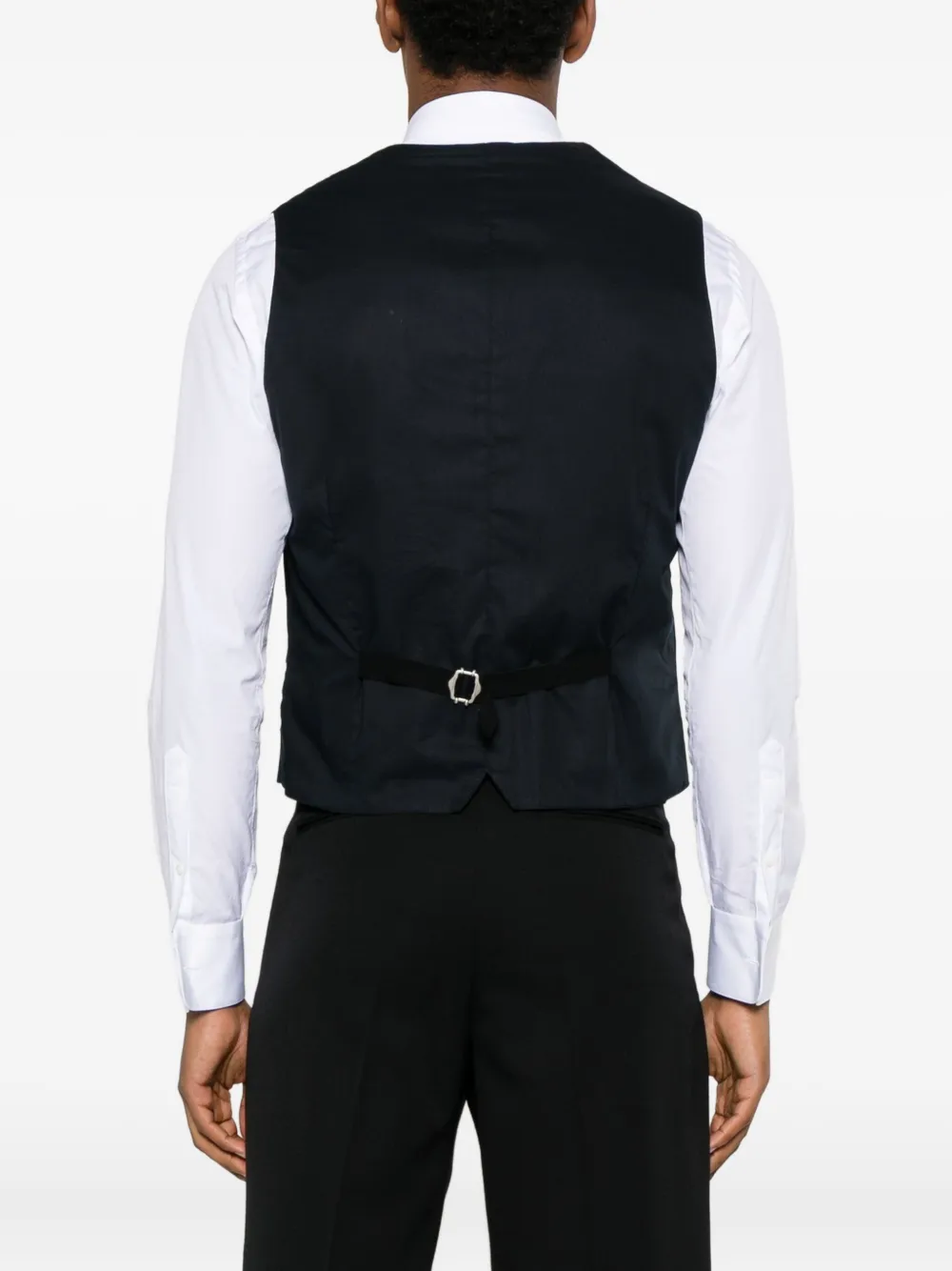 Tagliatore Brian Button Waistcoat In Blue