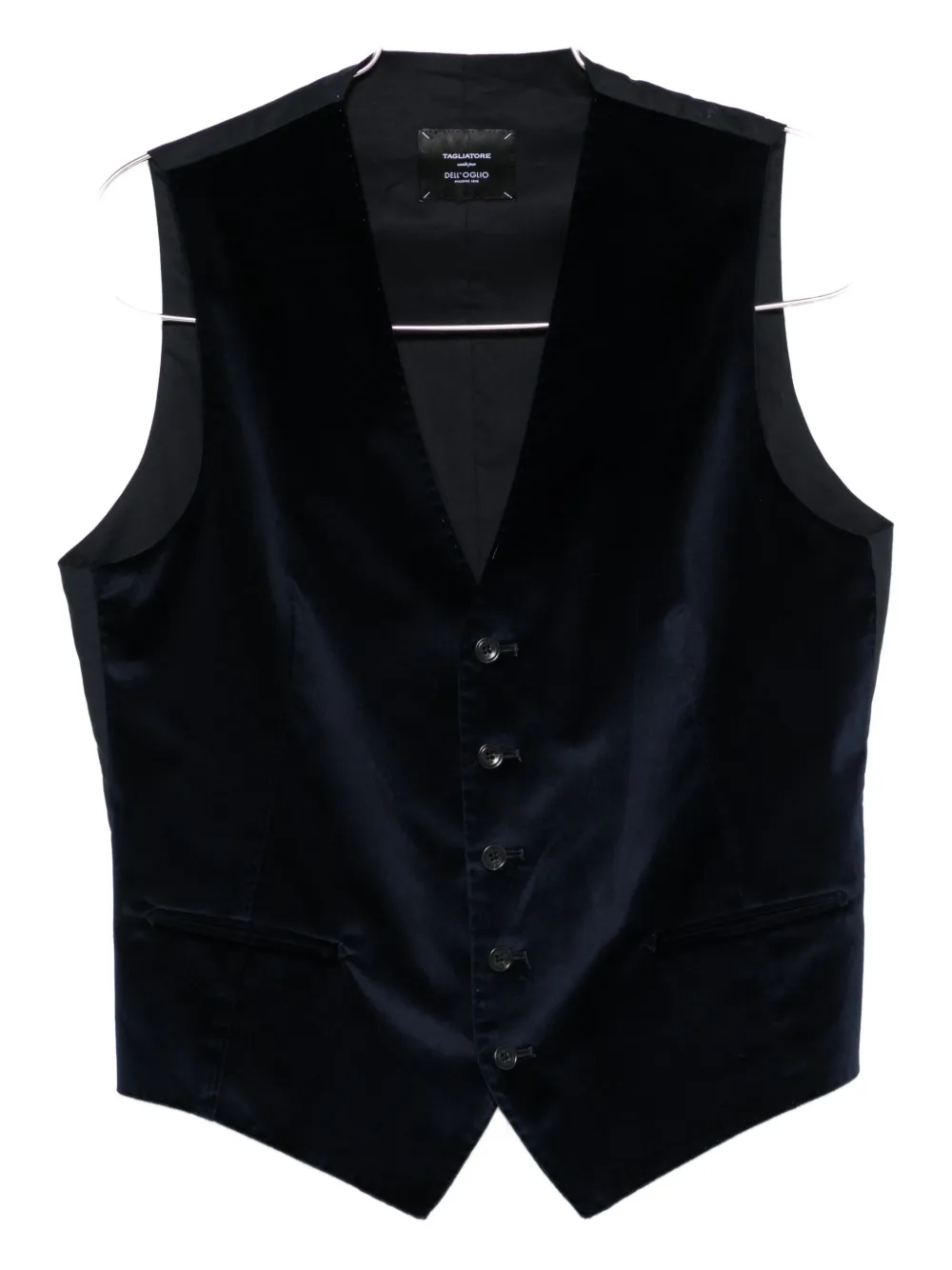 Tagliatore Brian Button Waistcoat In Blue