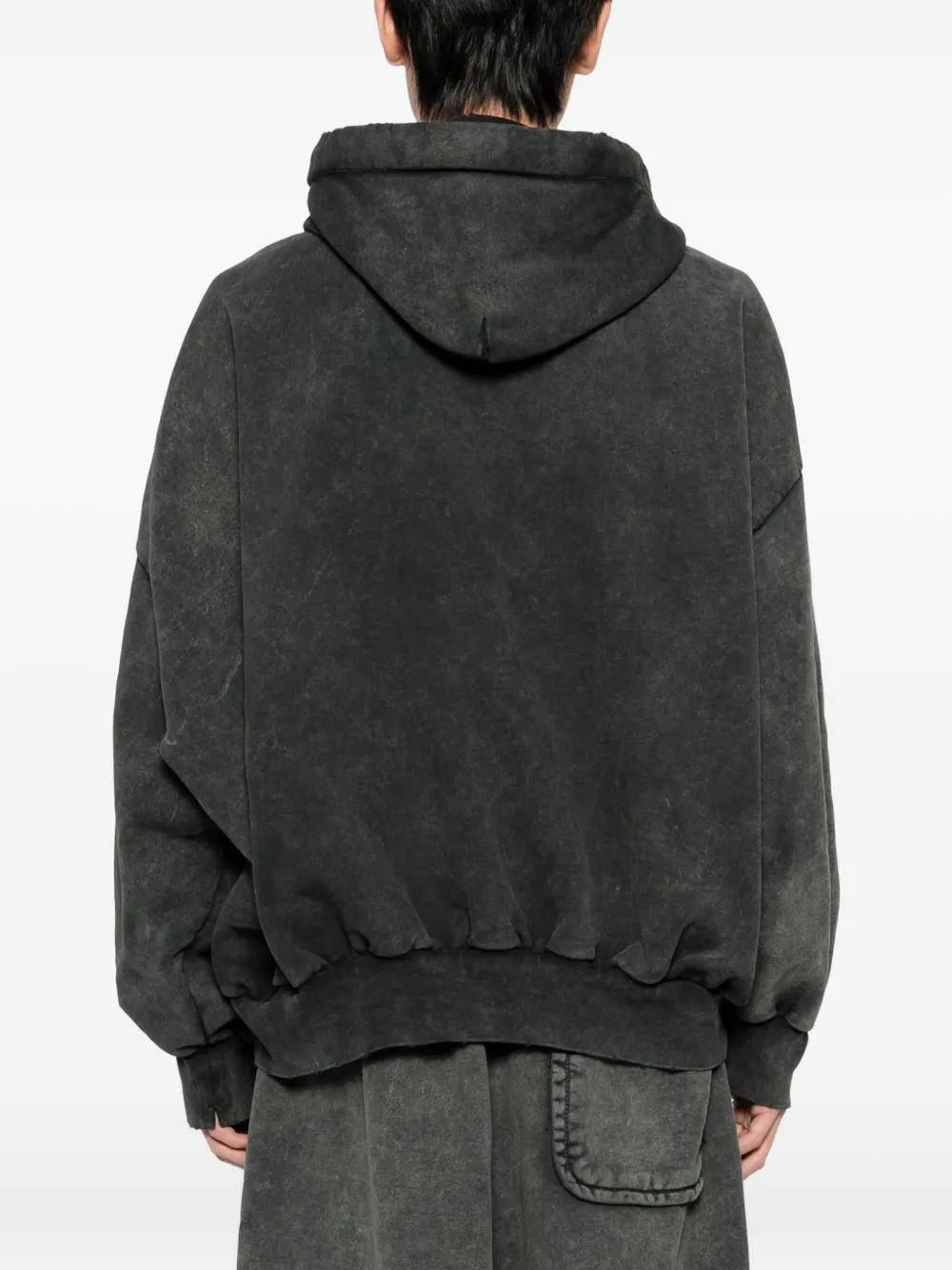 Maison MIHARA YASUHIRO Hoodie met geborduurd logo Grijs