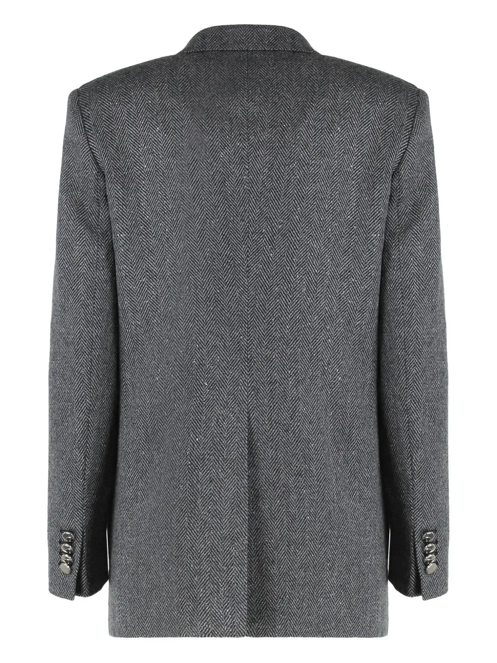 Tagliatore Double-breasted Jacket J-jasmine In Wool Blend In Gray