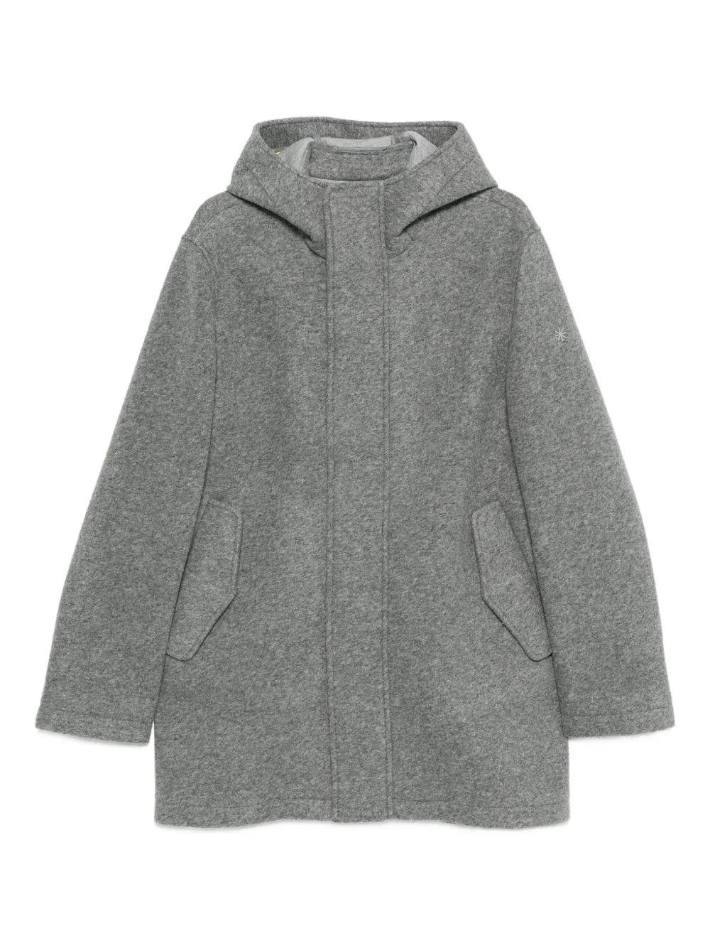 Manuel Ritz manteau en laine à capuche | gris | Image 1