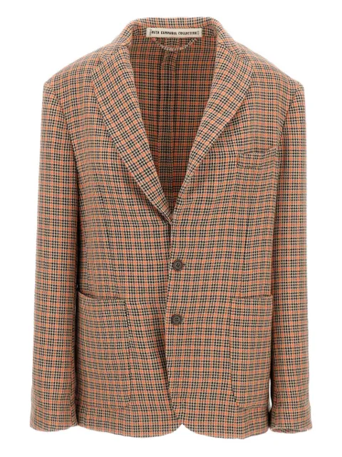 Meta Campania Collective plaid-pattern wool blazer