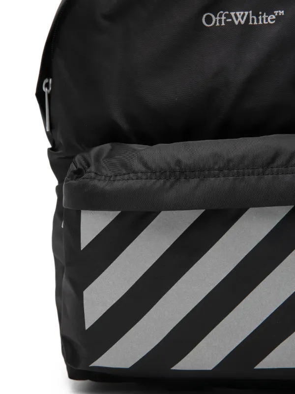 Off-White Kids ストライプ バックパック | ブラック | FARFETCH JP