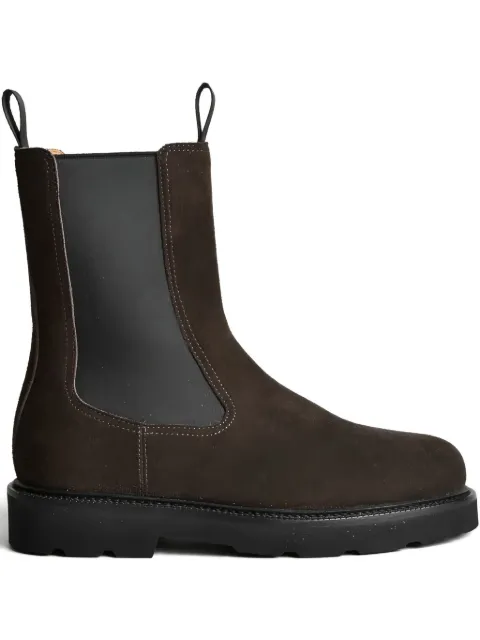 Henderson Baracco suede pull-tab boots