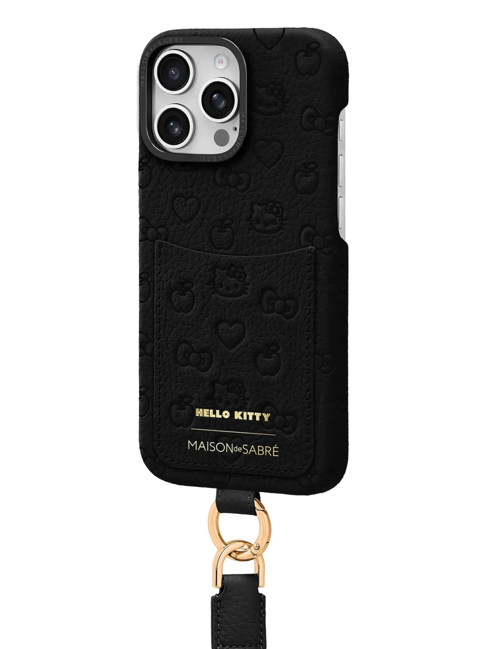 Maison De Sabre Iphone 16 Pro Sling Phone Case In Black