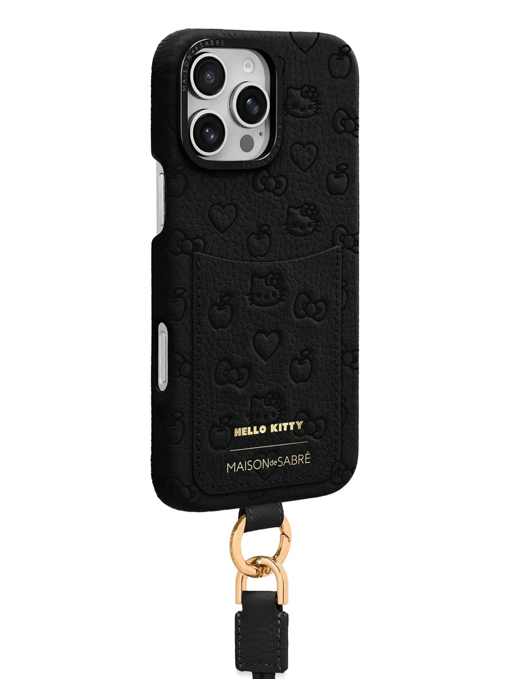 Maison De Sabre Iphone 16 Pro Sling Phone Case In Black