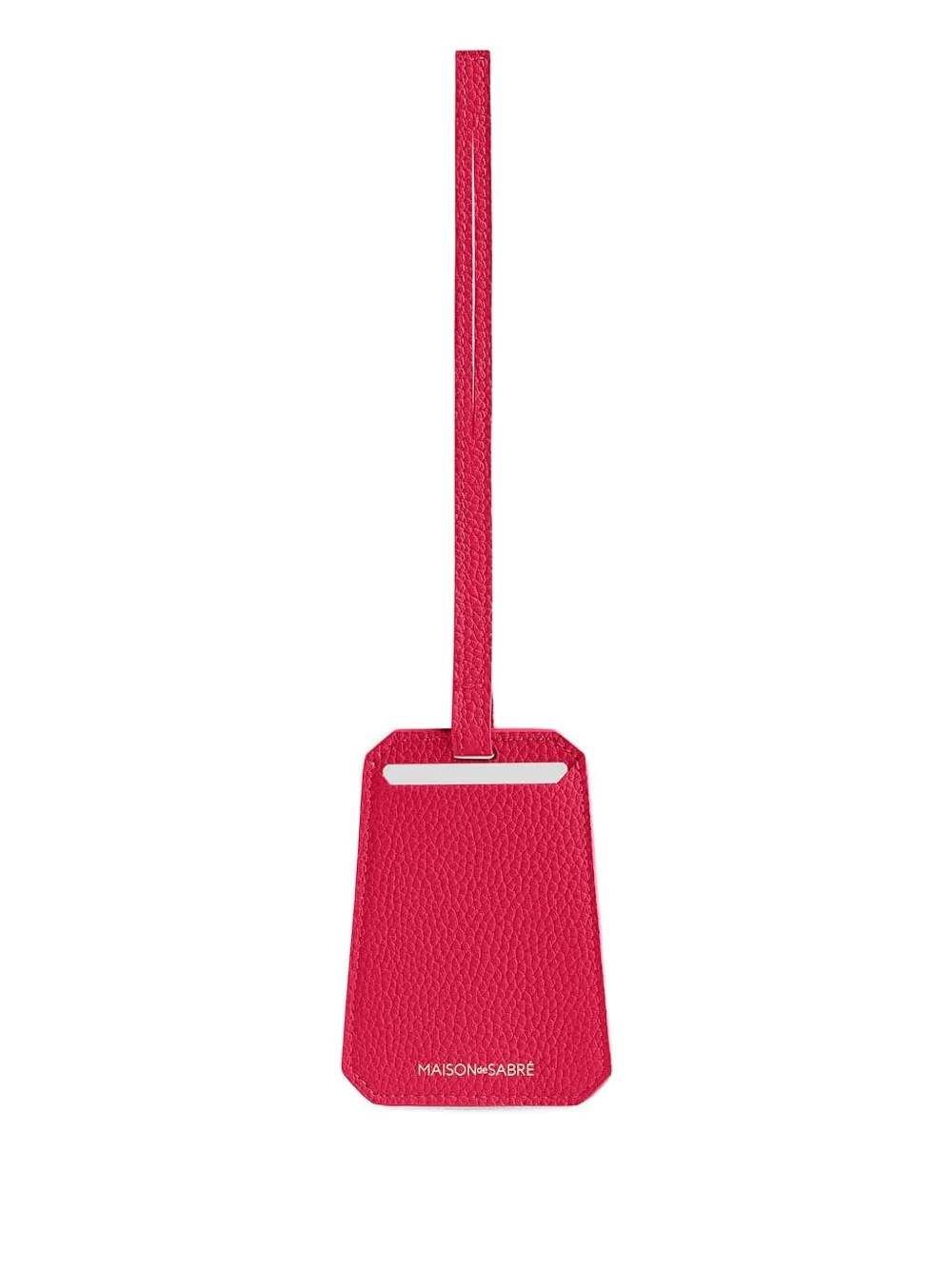 MAISON de SABRÉ Trapeze Leather Luggage Tag | Red | Image 1