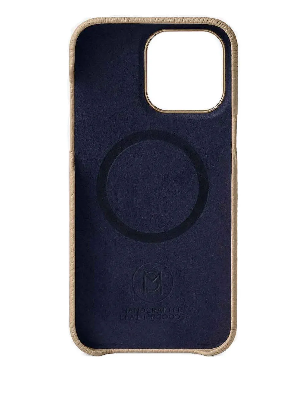 Maison De Sabre Iphone 15 Pro Max Leather Phone Case In Neutral