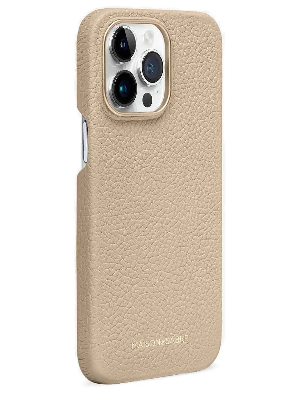 Maison De Sabre Iphone 15 Pro Max Leather Phone Case In Brown