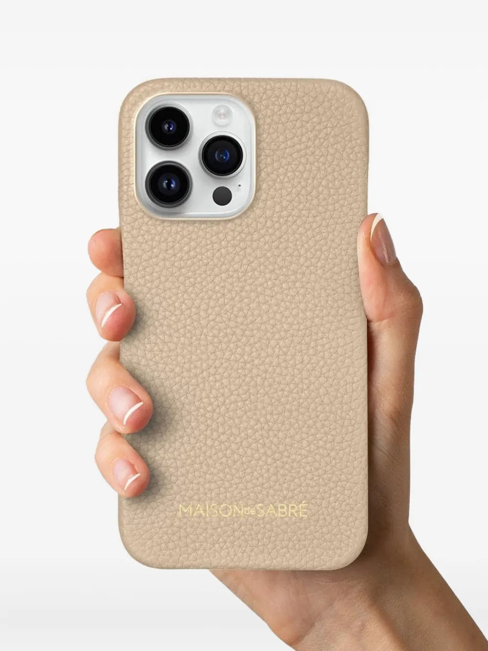 Maison De Sabre Iphone 15 Pro Max Leather Phone Case In Brown