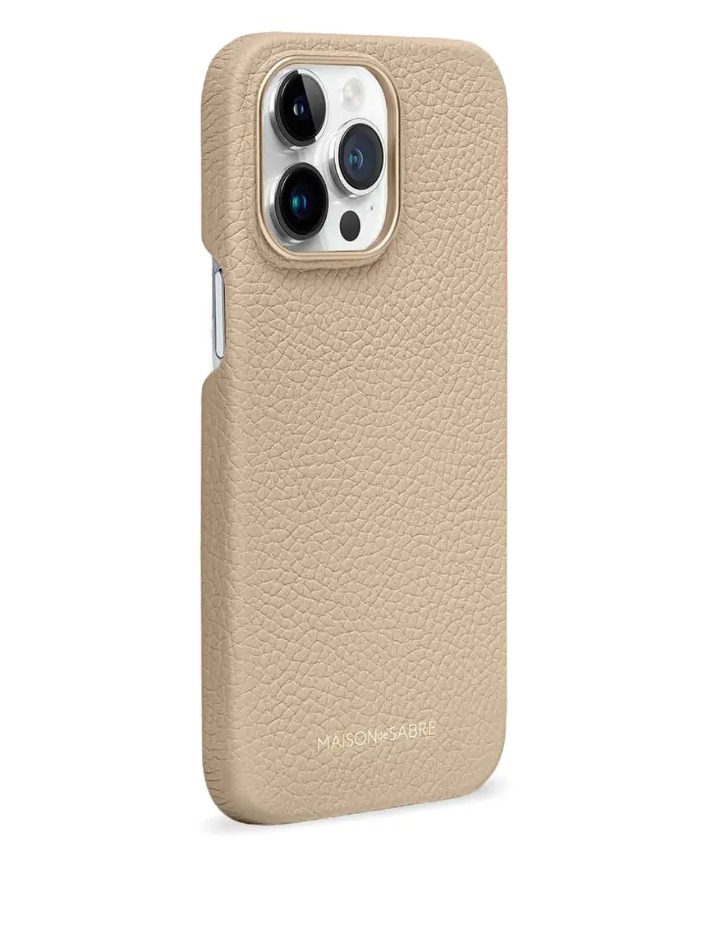 MAISON De SABRÉ iPhone 15 Pro Max レザーケース | ニュートラル