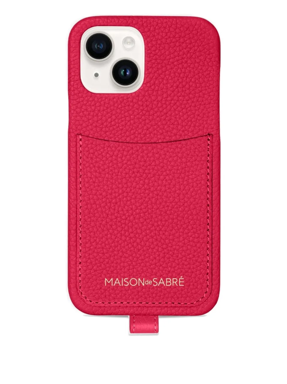Maison De Sabre Iphone 14 Sling Card-slot Phone Case In Pink