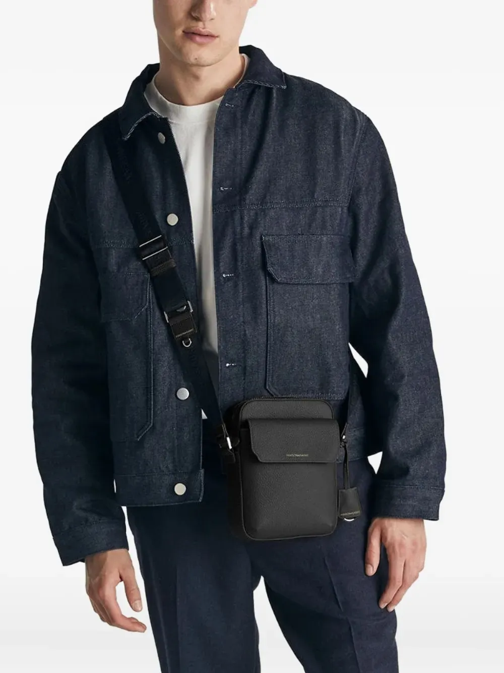 MAISON de SABRÉ flap leather messenger bag | Men | Image 2