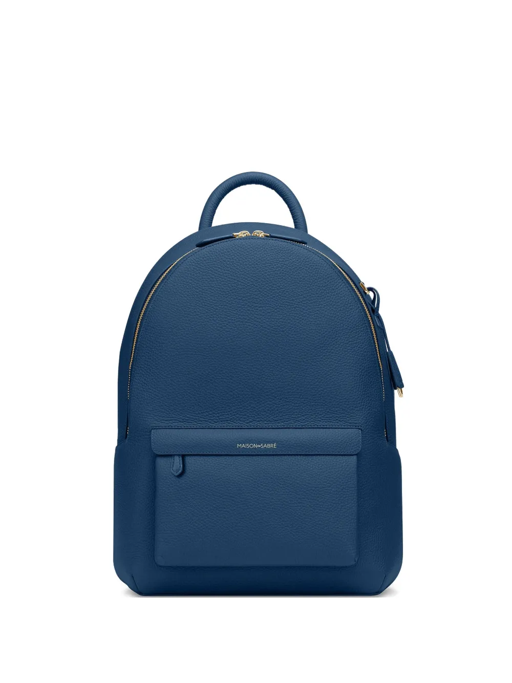 Maison De Sabre Zip Leather Backpack In Blue