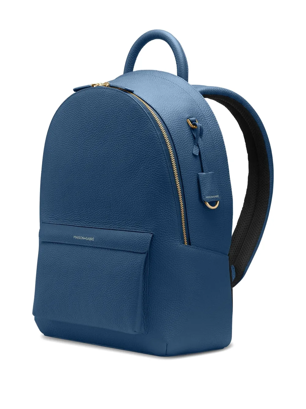 Maison De Sabre Zip Leather Backpack In Blue