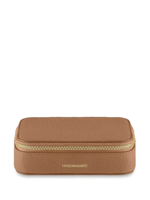 MAISON de SABRÉ zip leather jewellery case