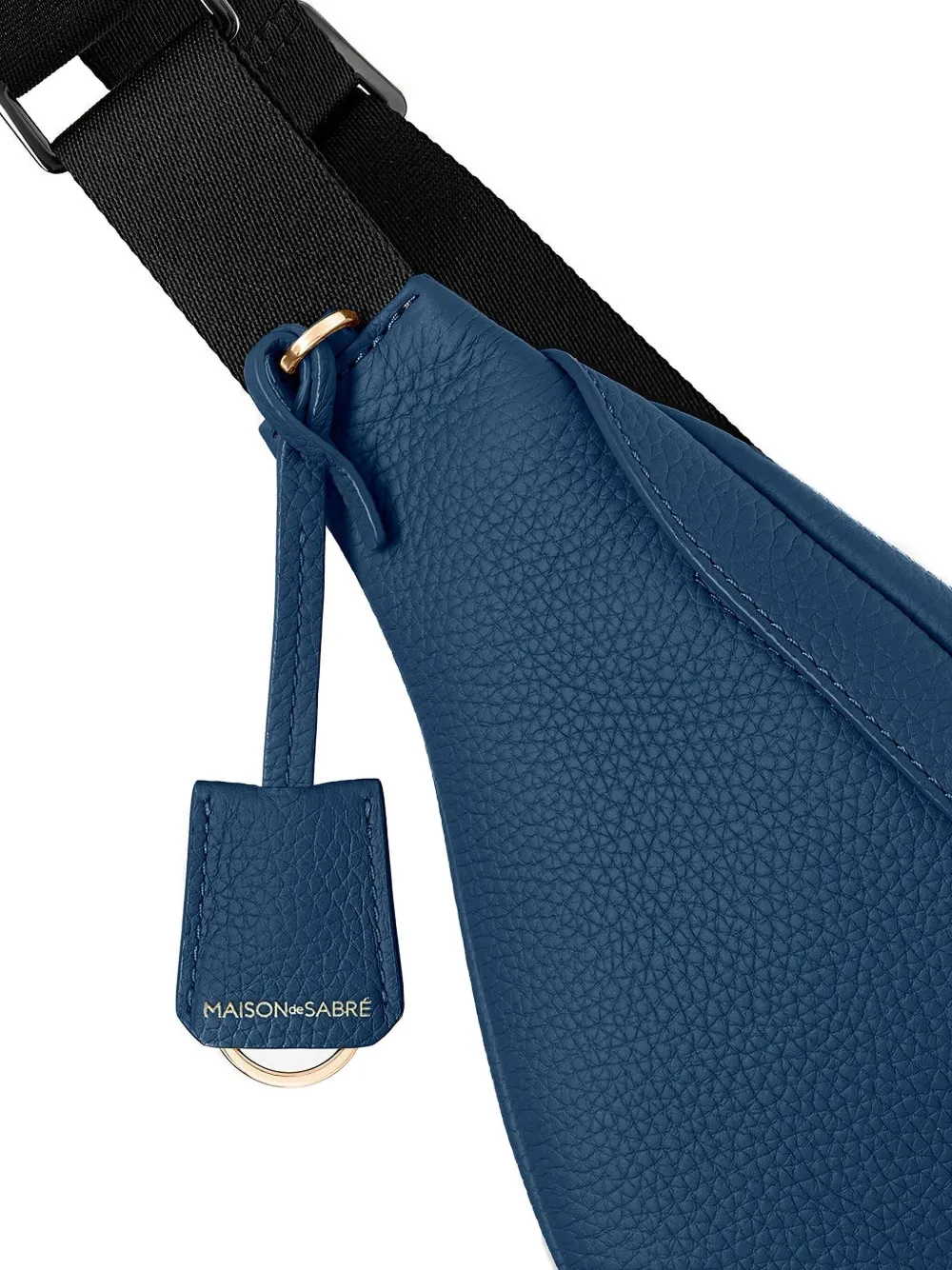 MAISON de SABRÉ Grote leren heuptas met rits Blauw