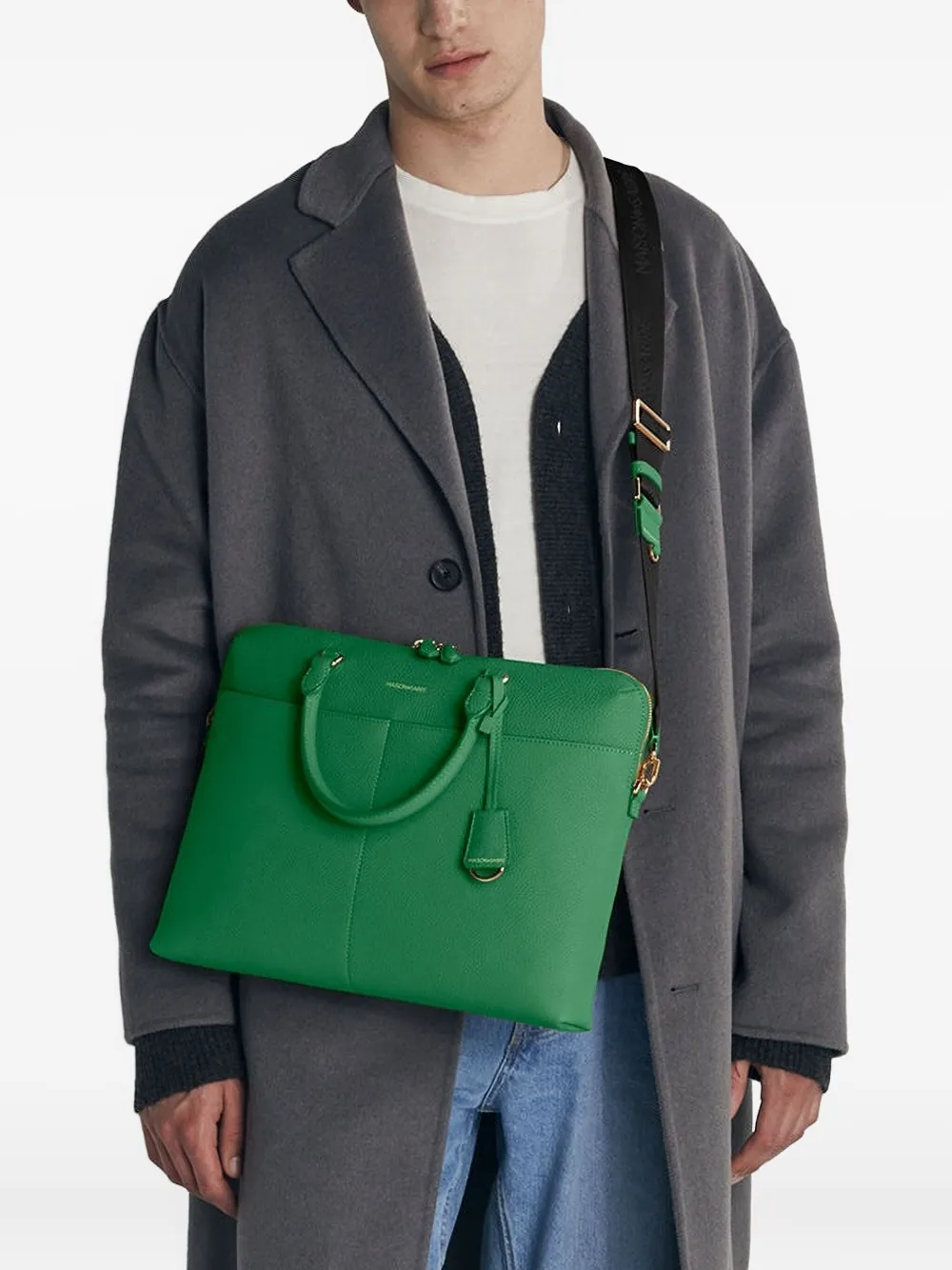 MAISON de SABRÉ top handle leather laptop bag | Men | Image 2