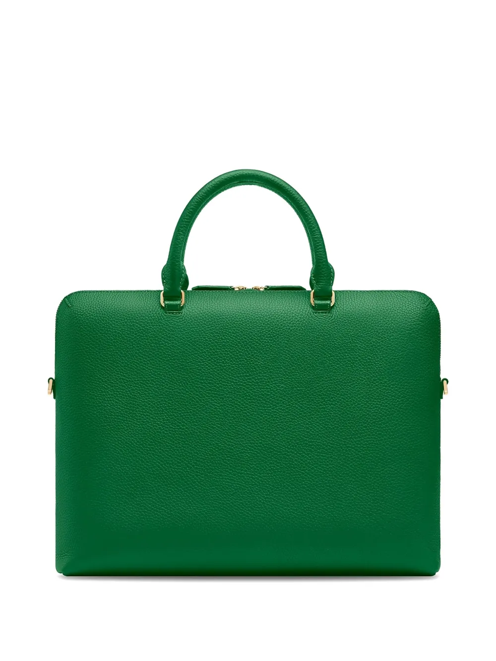 Maison De Sabre Top Handle Leather Laptop Bag In Green