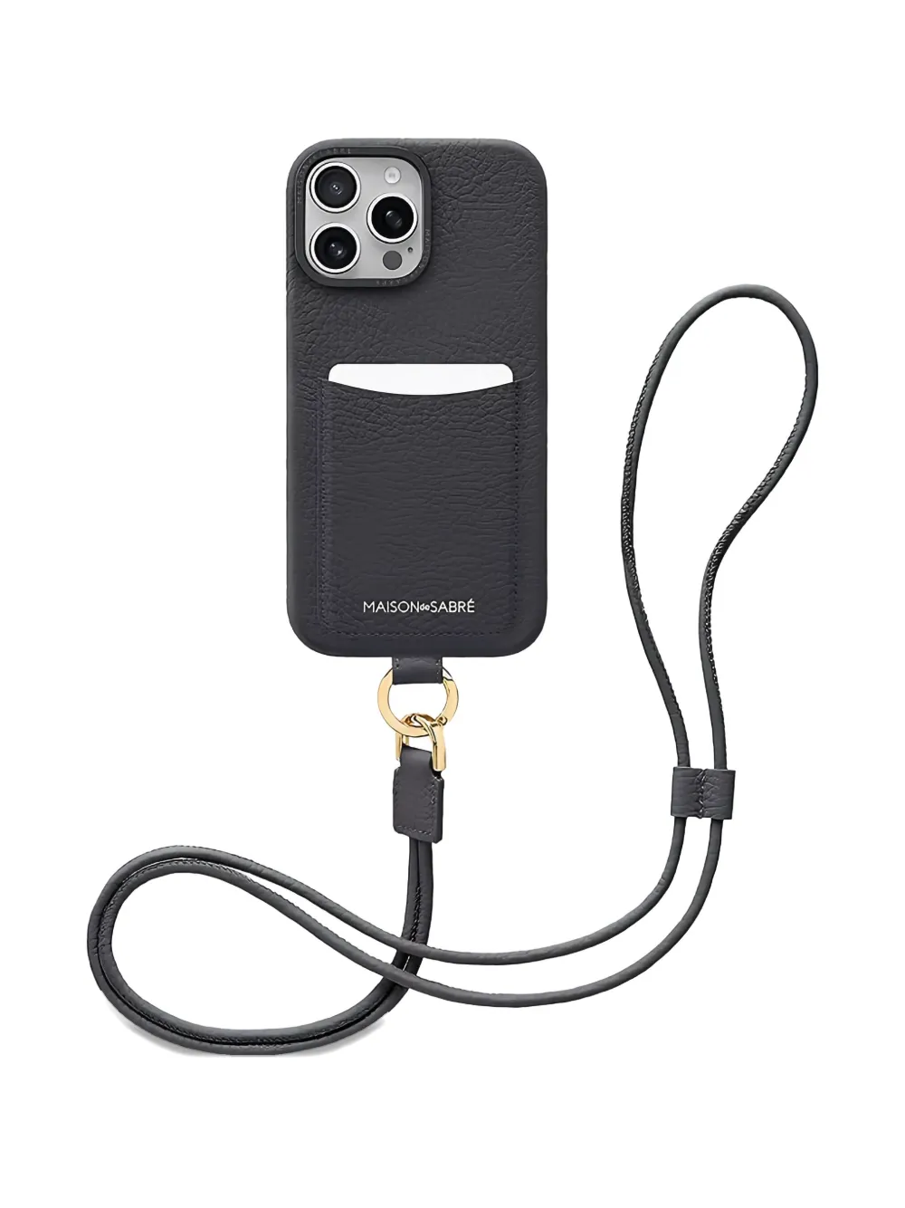 Maison De Sabre Card-slot Phone Case In Black