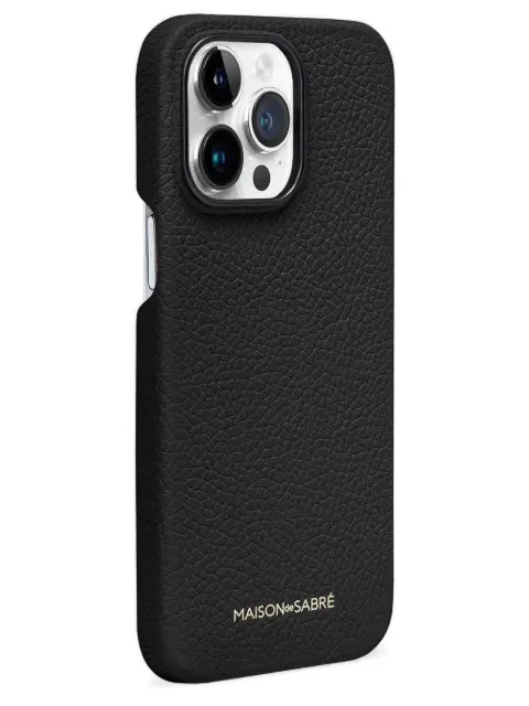 MAISON de SABRÉ coque d'iPhone 15 Pro Max en cuir
