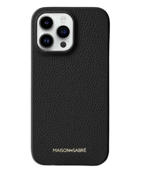 MAISON de SABRÉ coque d'iPhone 15 Pro Max en cuir