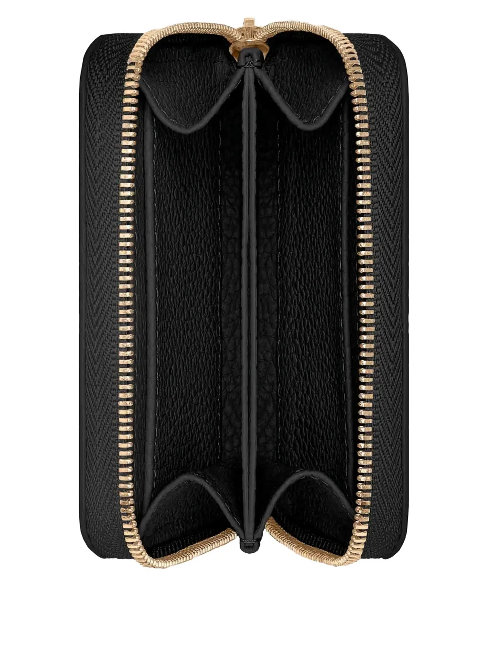 Maison De Sabre Zipped Leather Wallet In Black