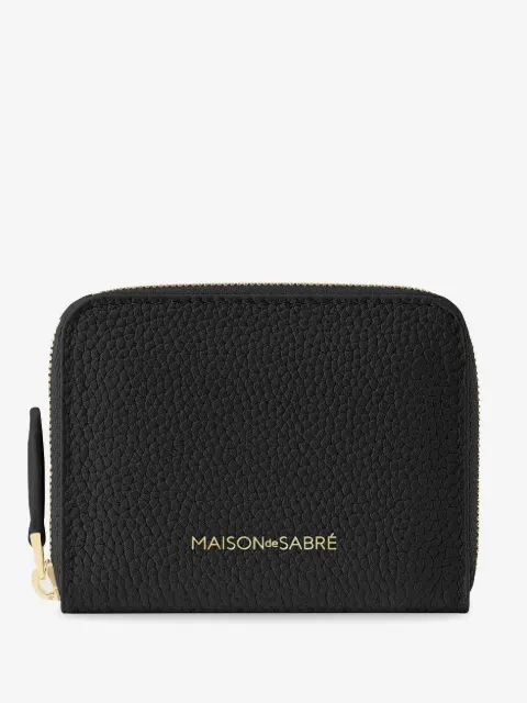 MAISON de SABRÉ cartera pequeña de piel con cierre