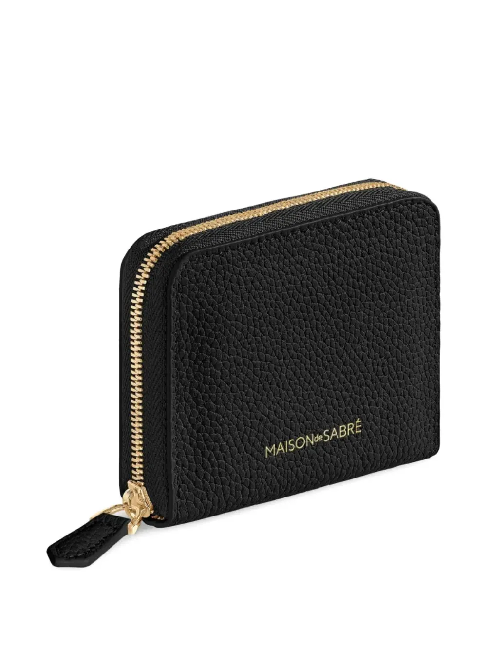  Maison De Sabré Small Leather Zip-fastening Wallet - Black 