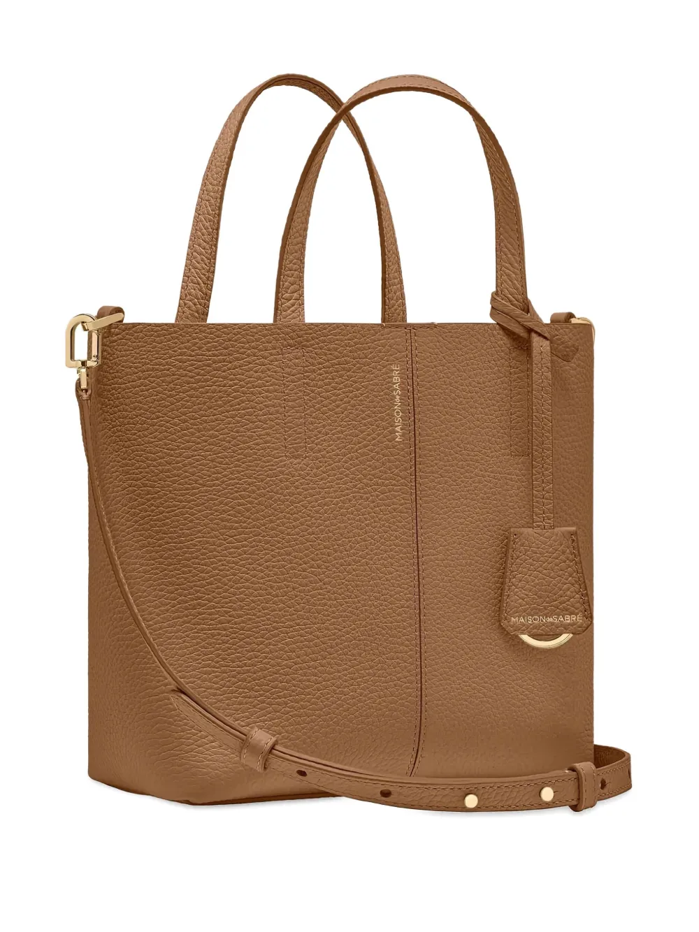  Maison De Sabré Small Leather Soft Tote - Brown 