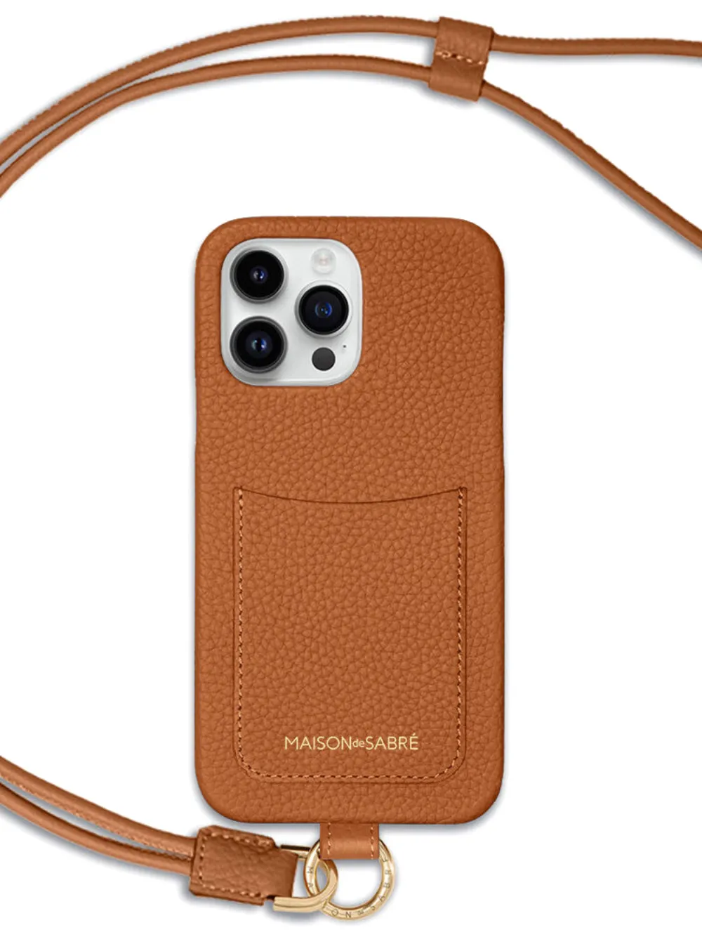  Maison De Sabré Sling Iphone 15 Pro Case - Brown 
