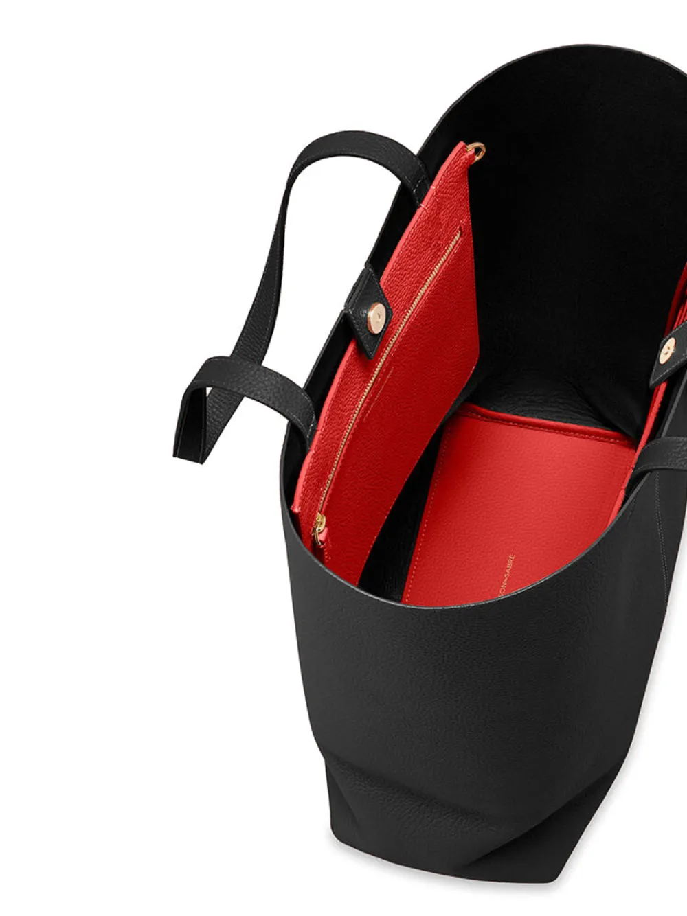 MAISON de SABRÉ Shopper van zacht leer Zwart